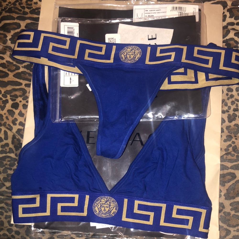 Versace Bralette & Thong Bikini Set